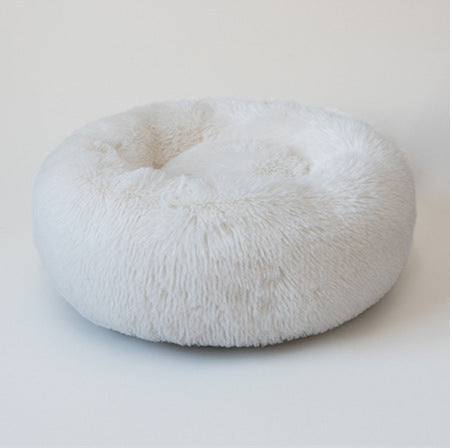 Round Fluffy Pet Bed