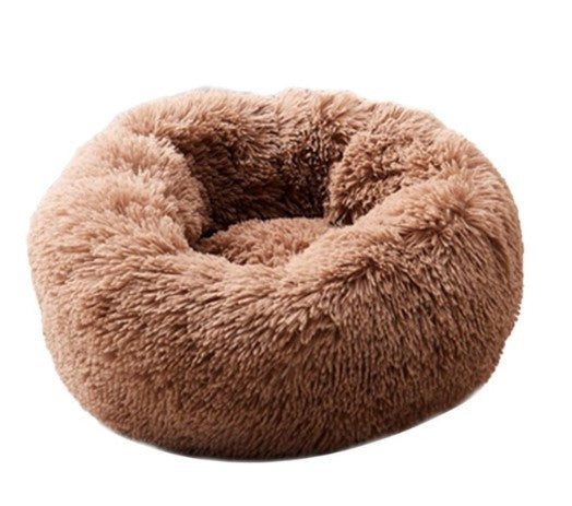 Round Fluffy Pet Bed