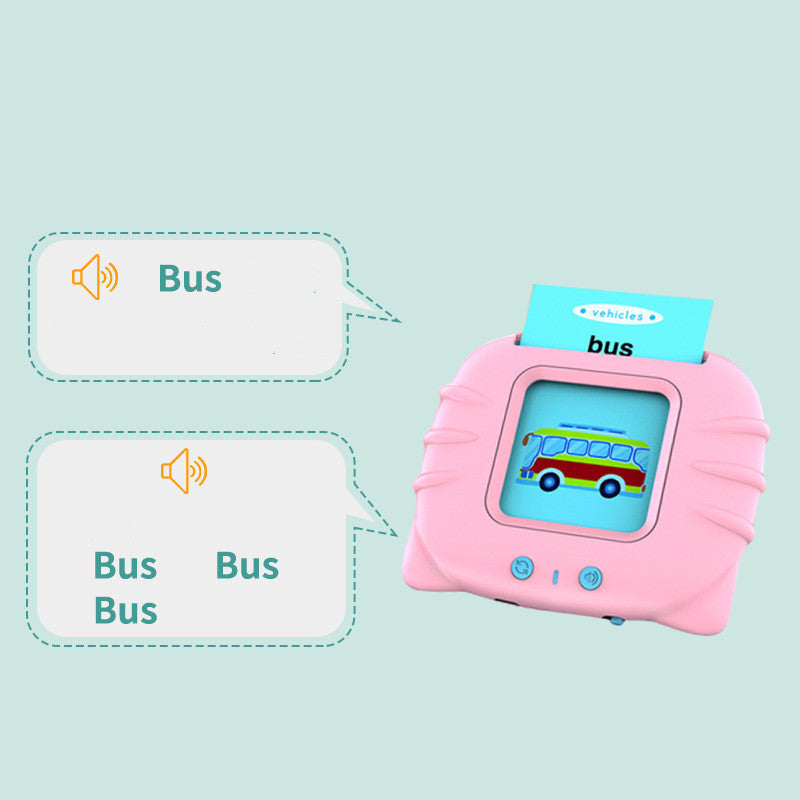 Kids Early Learning Flashcards- Audible Reading Device +112 Words (English Learning)