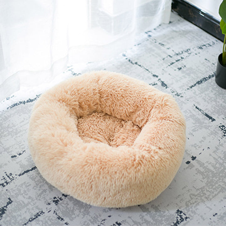 Round Fluffy Pet Bed