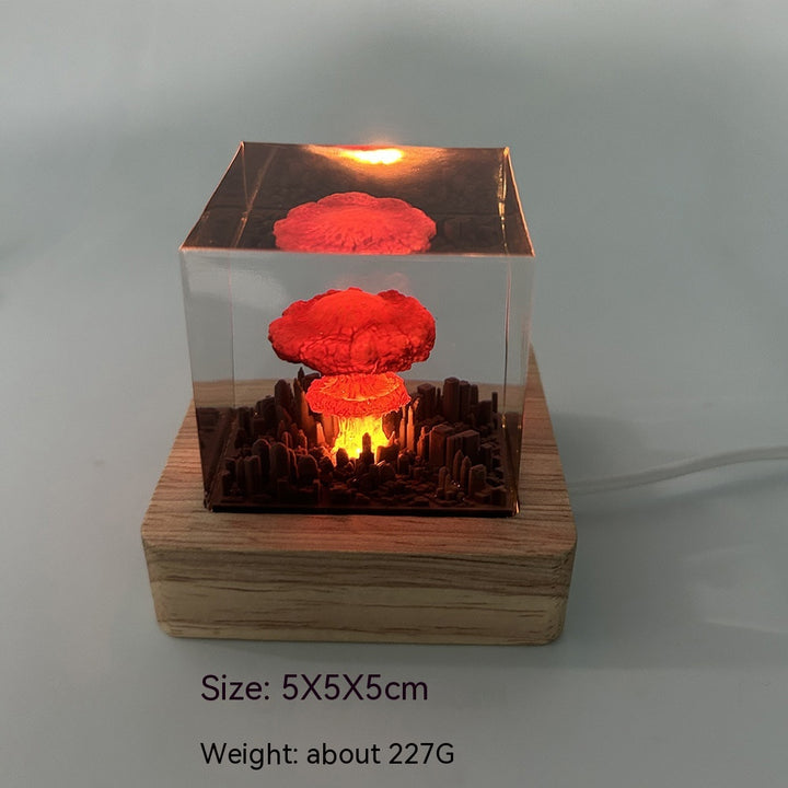 Explosion Bomb Resin lamp