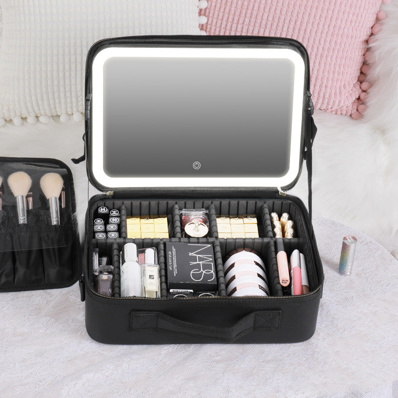 Cosmetic Bag with LED Mirror