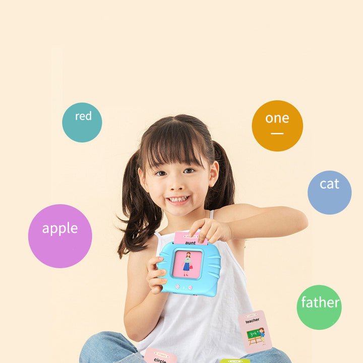 Kids Early Learning Flashcards- Audible Reading Device +112 Words (English Learning)