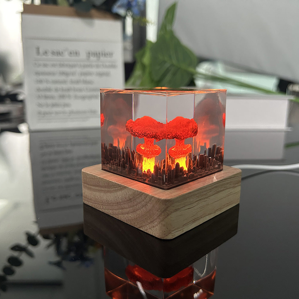 Explosion Bomb Resin lamp