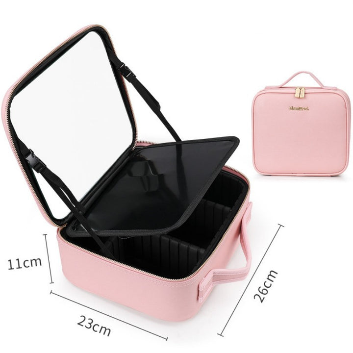 Cosmetic Bag with LED Mirror