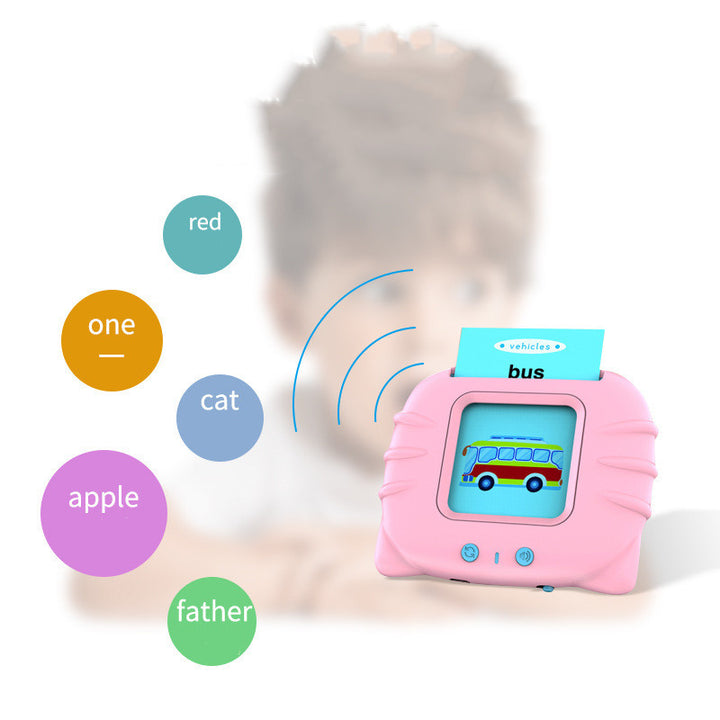 Kids Early Learning Flashcards- Audible Reading Device +112 Words (English Learning)